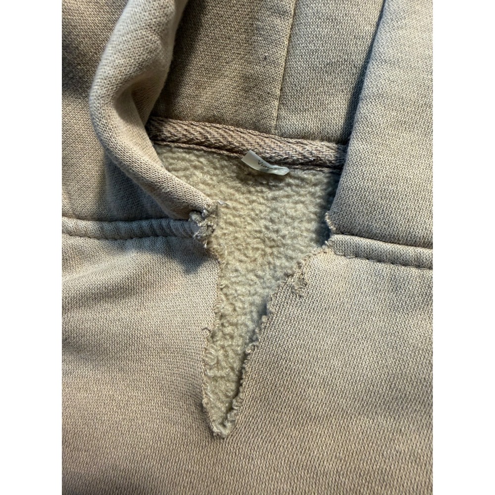 Fear of God Essentials Kids XL Logo Hoodie Khaki Tan Streetwear Sweatshirt - Picture 5 of 7